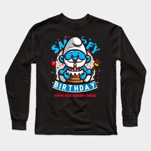 smurfy birthday Long Sleeve T-Shirt